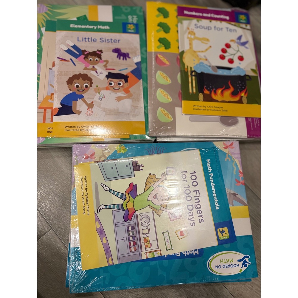 Hooked on Phonics Math Numbers and Counting Complete Set New Sealed Homeschool